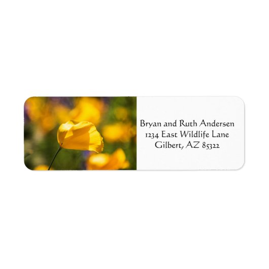 踊りケシ畑 ラベル (正面)