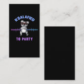 踊りコアラベアウィズサングラスパーティーコアラ 名刺 (正面/裏面)