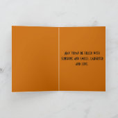 踊りココペリミュージシャンハッピーバースデーテンプレート カード (内部)