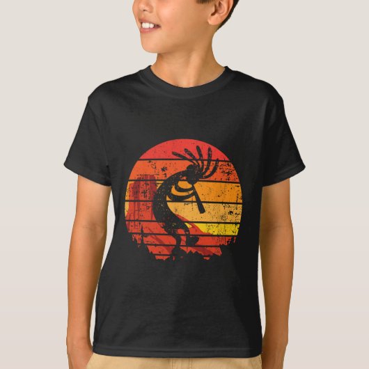 踊りココペリ南西部アメリカ先住民 Tシャツ (正面)