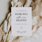 踊りサインの記念に私たち結婚と天国 招待状