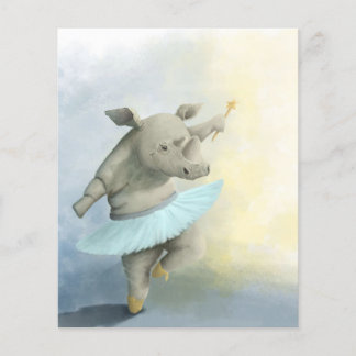 踊りサイ |かわいいRhino Chubby Lovers チラシ