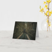 踊りサックス·サクソフォンの誕生日 カード (黄色い花)