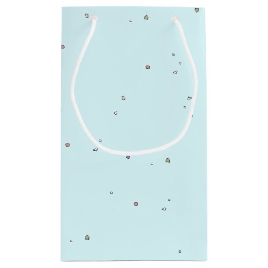 踊りサボテンとソンブレロの口ひげ スモールペーパーバッグ (裏面)