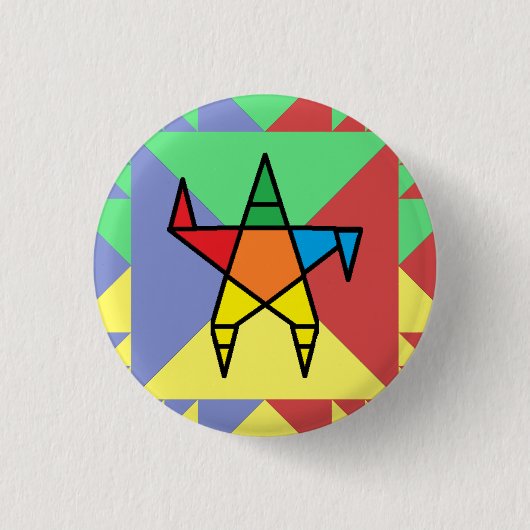 踊りサンガグラムボタン 缶バッジ (正面)