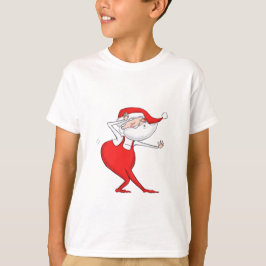 踊りサンタクロースChristmas Kids Tシャツ