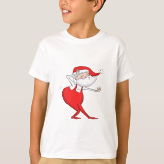 踊りサンタクロースChristmas Kids Tシャツ