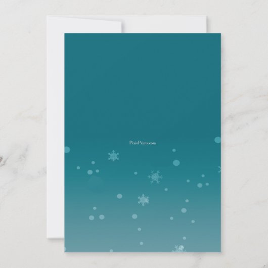 踊りサンタパーティの招待状 招待状 (裏面)