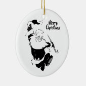 踊りサンタ セラミックオーナメント (右)