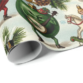 踊りサンタ&マジカルオーナメント ラッピングペーパー (ロールコーナー)