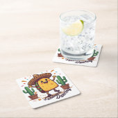 踊りサンドイッチフィエスタ スクエアペーパーコースター (インサイチュ)