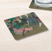 踊りザボレロトゥールーズラウトレック絵画ズ スクエアペーパーコースター (アングル)