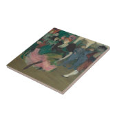 踊りザボレロトゥールーズラウトレック絵画ズ タイル (側面)