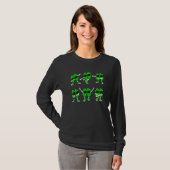 踊りシャムロックダンスチャレンジSt patricks dayB Tシャツ (正面フル)