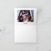 踊りシャンパングラスカラーバブ感謝していリーユー サンキューカード (内部)