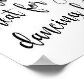 踊りシューズシューズブラックアンドホワイト8x10サイン ポスター (角)