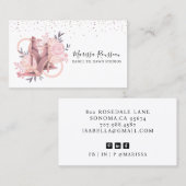 踊りシューズダンスインストラクター名刺 名刺 (正面/裏面)