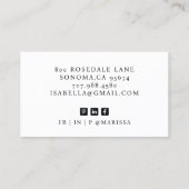 踊りシューズダンスインストラクター名刺 名刺 (裏面)