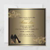 踊りシューズ-素晴らしい60番目の誕生日招待状 招待状 (裏面)