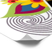 踊りシルエットガールズポスター ポスター (角)