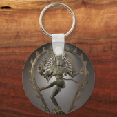 踊りシヴァ像の写真 キーホルダー (正面)