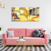 踊りジッピー キャンバスプリント (インサイチュ (リビング))