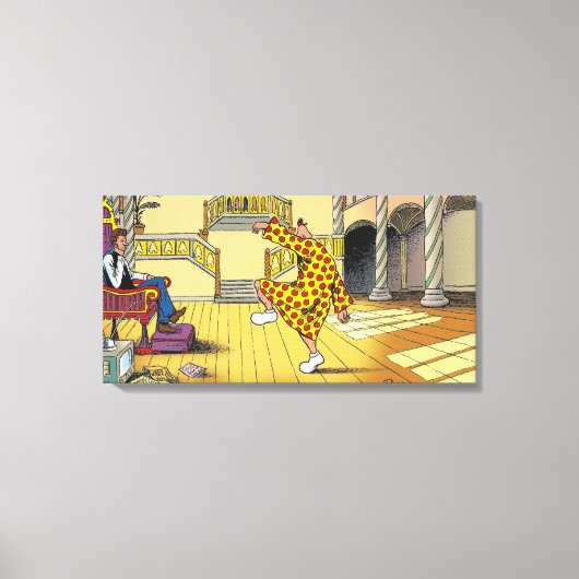 踊りジッピー キャンバスプリント (正面)