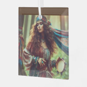 踊りジプシ ガラスオーナメント (正面左)