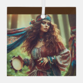 踊りジプシ ガラスオーナメント (裏面)