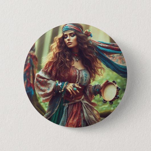 踊りジプシ 缶バッジ (正面)