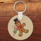 踊りジンジャーブレッドマン キーホルダー (正面)