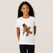 踊りジンジャーブレッドマン Tシャツ (正面フル)
