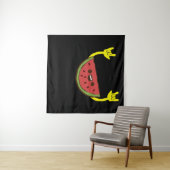 踊りスイカ – スイカフルーツサマー タペストリー (インサイチュ(横))