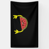 踊りスイカ – スイカフルーツサマー 横断幕 (縦)