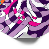 「踊りスカイリーチングヒル」抽象芸術アート ポスター (角)