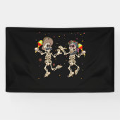 踊りスカルデッドデイウーマンディアデロスムエルトス 横断幕 (横)