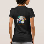 踊りスケルトンとフール Tシャツ (裏面)