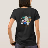 踊りスケルトンとフール Tシャツ (裏面)