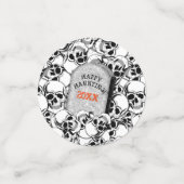 踊りスケルトンとTombstoneハロウィーンID540 コンフェッティ (スモール正面)