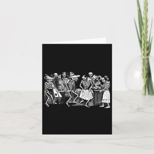 踊りスケルトンのデイオブデッドディアデロスミュートス カード (正面)