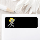 踊りスケルトンのハロウィンラベル ラベル (インサイチュ)