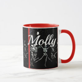 踊りスケルトンのムーンライトカップマグカップ マグカップ