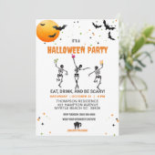 踊りスケルトンカクテルハローウィンパーティ 招待状 (スタンド正面)