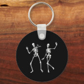 踊りスケルトンキーチェーン キーホルダー (正面)