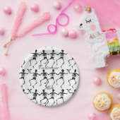 踊りスケルトンズハロウィーンサンダーコーブ ペーパープレート (パーティー)