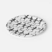 踊りスケルトンズハロウィーンサンダーコーブ ペーパープレート (アングル)