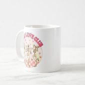 踊りスケルトンセルフラブクラブバレンタインレトロ コーヒーマグカップ (正面左)