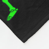 踊りスケルトンダンスチャレンジガールボーイズキッズH フリースブランケット (角)