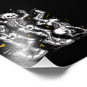 踊りスケルトンダンスチャレンジハロウィーン フォトプリント            (角)