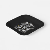 踊りスケルトンダンスチャレンジハロウィーン ペーパープレート (傾斜あり)